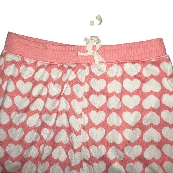 KATE SPADE PAJAMA Valentine Lounge SET PJS PINK WITH WHITE HEARTS.  SIZE WOMEN'S - Picture 9 of 13
